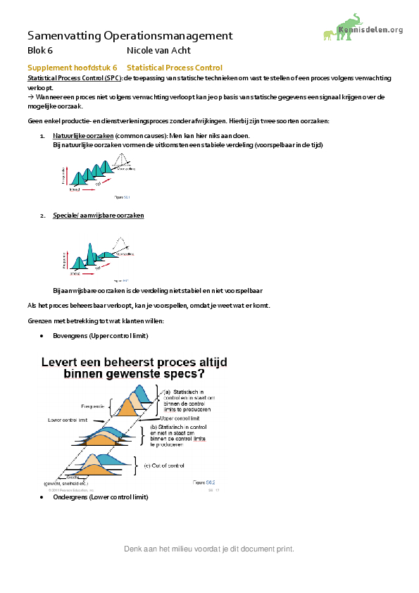 Samenvatting Operations Management Sustainability and Supply Chain Management