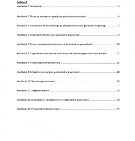 Samenvatting Psychiatrie een inleiding