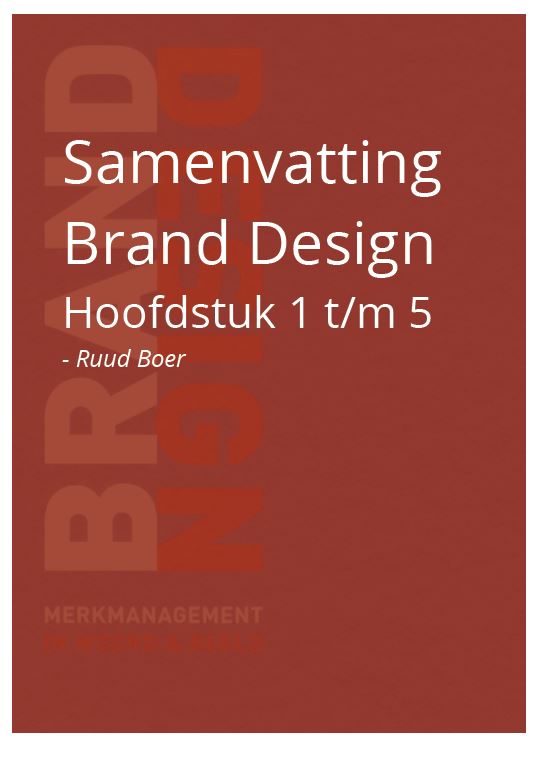 Samenvatting Brand Design