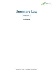 Summary Law