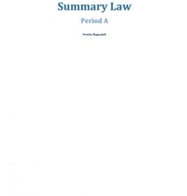 Summary Law