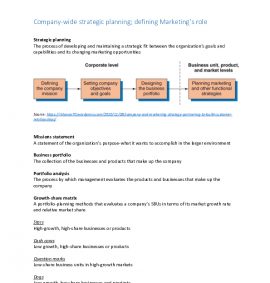 Summary Marketing an introduction 11th edition