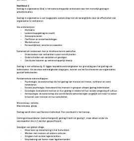 Samenvatting Gedrag in organisaties