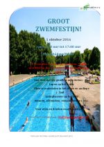 Poster groot zwemfestijn evenement