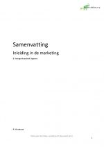 Samenvatting Inleiding in de marketing