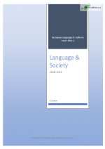 Course Overview Language & Society