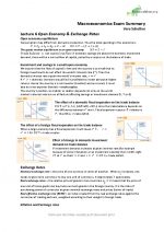 PPLE Macroeconomics Exam Summary