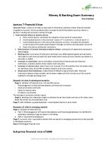 PPLE Money and Banking Exam Summary