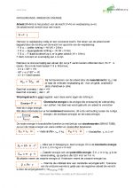 Natuurkunde samenvatting Arbeid en Energie