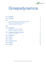 Complete samenvatting vak Groepsdynamica 2019-2020, geb. op Hoor-/werkcolleges en boek ‘Handleiding Groepsdynamica’, periode 1 leerjaar 2 opleiding Toegepaste psychologie, HBO Fontys Hogescholen