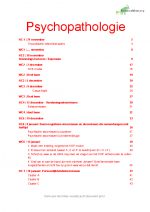 Samenvatting Psychopathologie, geb. op Hoor-/werkcolleges en studieboek ‘Psychiatrie, een inleiding’ 9e druk. Vak van Toegepaste Psychologie, leerjaar 2, Fontys hogescholen