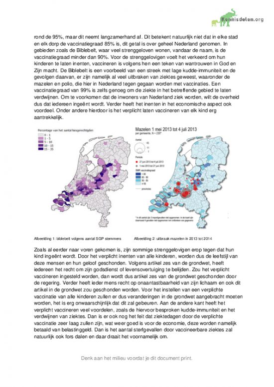 Maatschappelijk probleem Vaccinatie KennisDelen